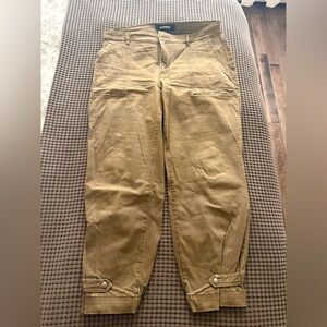 Express cropped straight high-rise cargo jeans